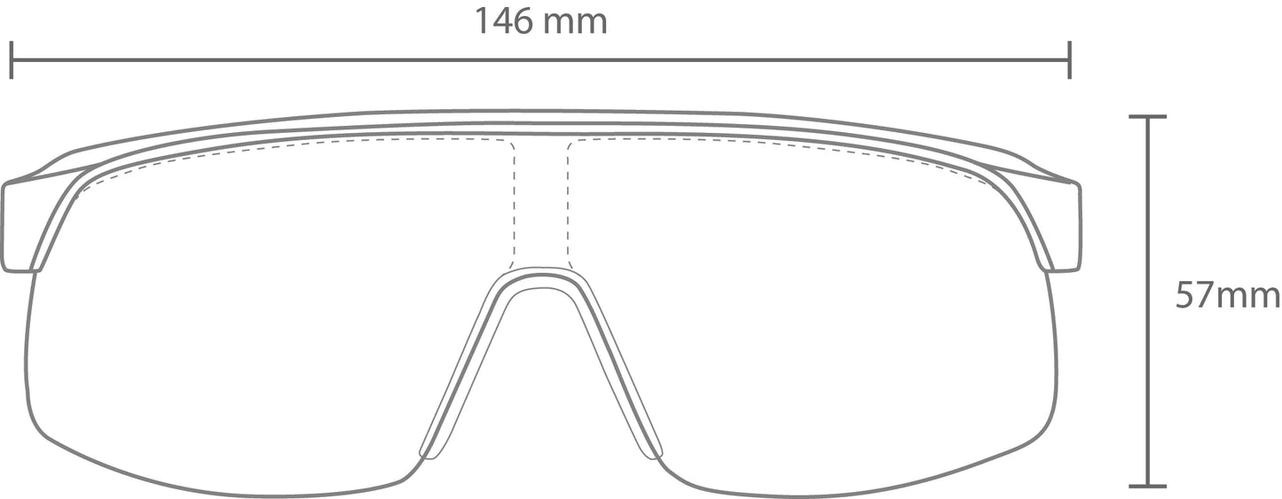 Velocity - Frame: Matte Black with Red Inner Temple Lens: Grey