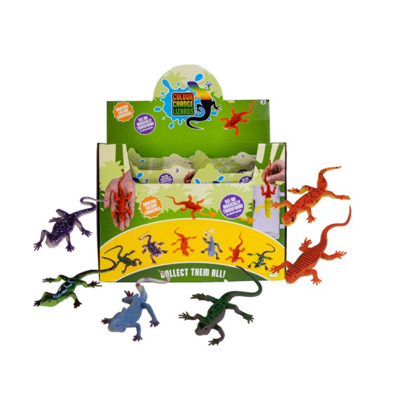 Colour changing 2pcs Lizards
