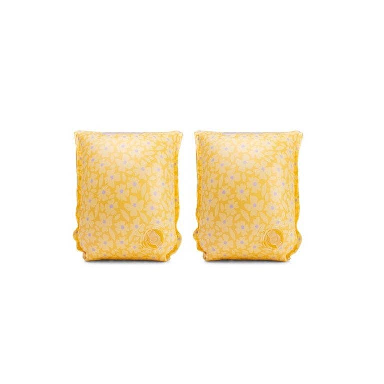 Swim Essentials Inflatable Arm Bands Flowers Yellow, 0-2 yrs