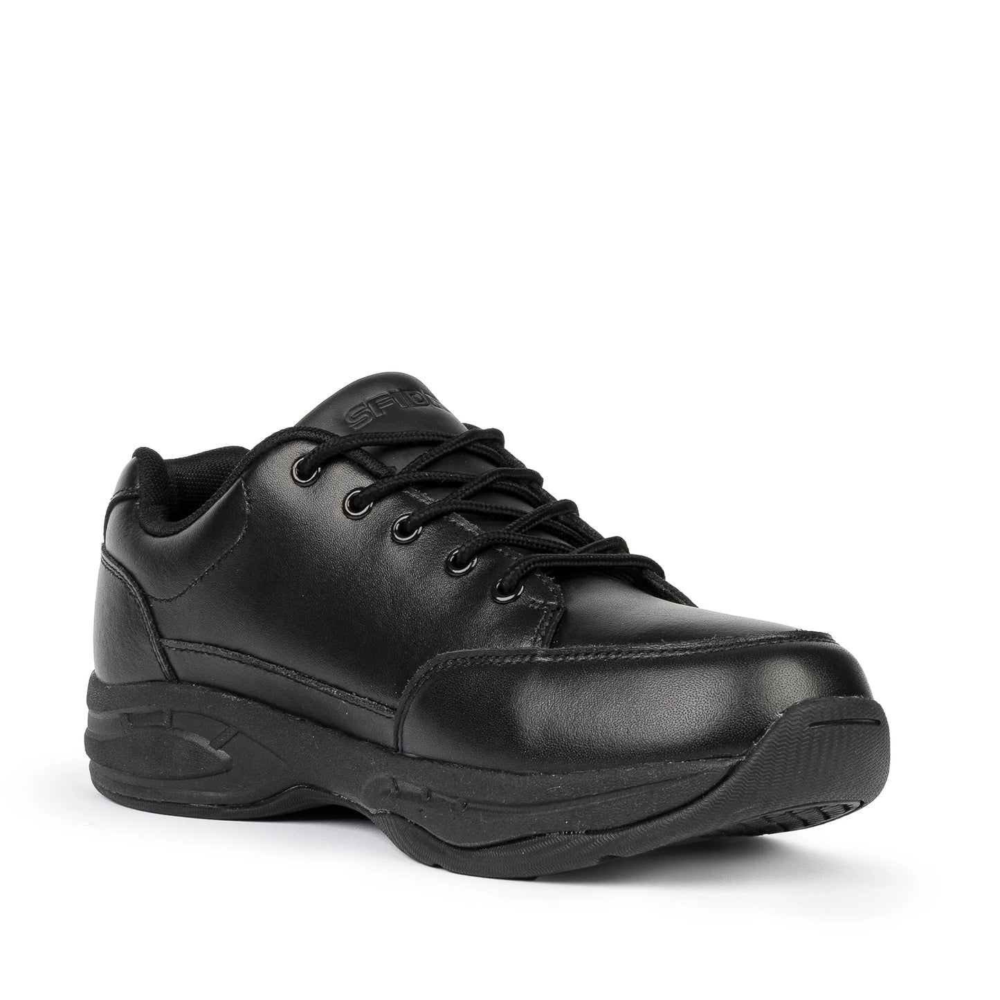 Sfida Alex 2 Senior Leather Lace Up School Shoe - Black