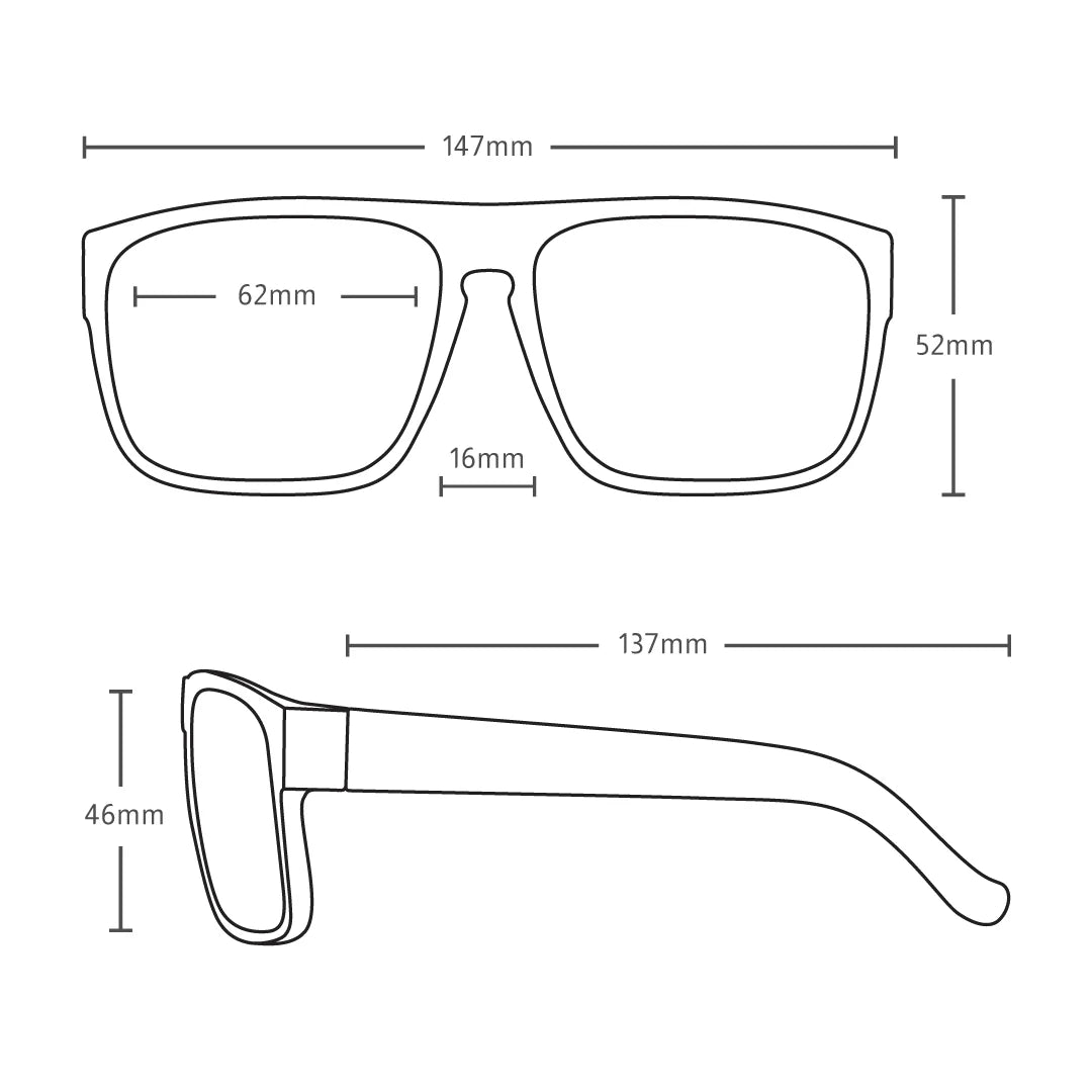 Vendetta - Gloss Black Frame Grey Polarized Lens