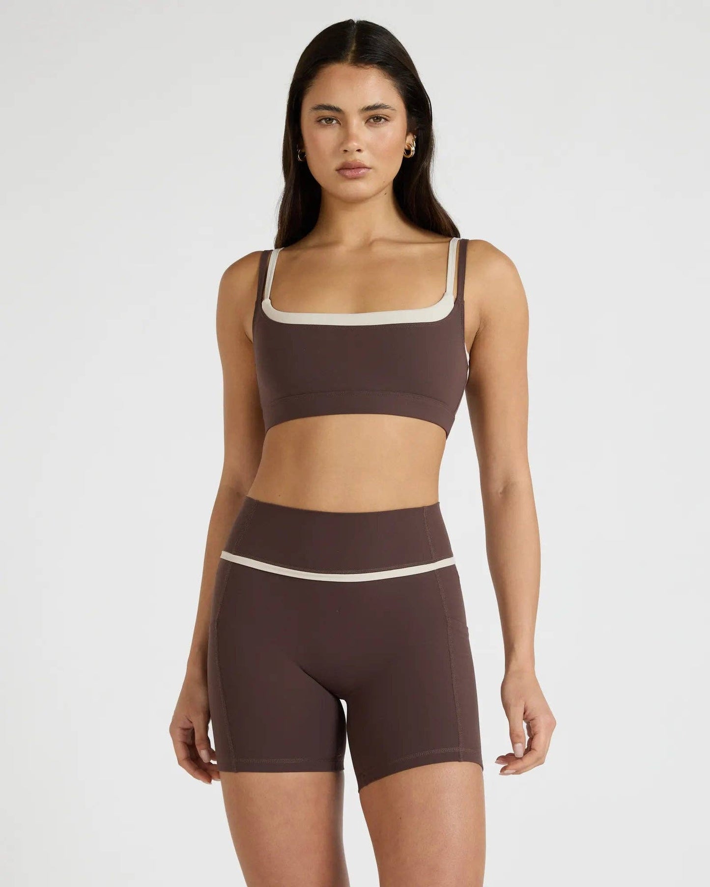ALLFENIX CloudCore Contrast 5" Pocket Bike Short - Espresso/Stone