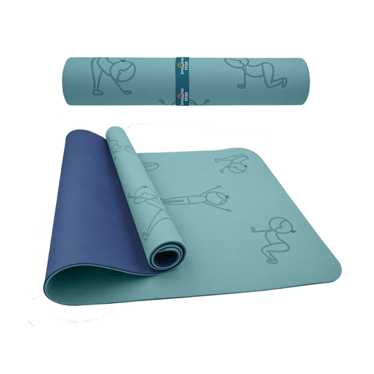Yogi Fun Imagine That Sun Salutation Eco Yoga Mat, Teal