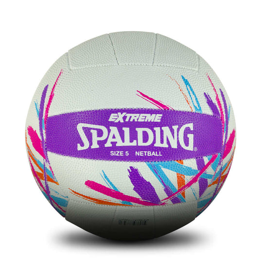 Spalding Extreme Training Netball - White & Multi (Size 5)