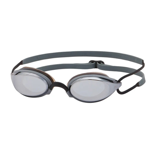 Zoggs Fusion Air Titanium Goggles - Black/Black Tinted Smoke Lens