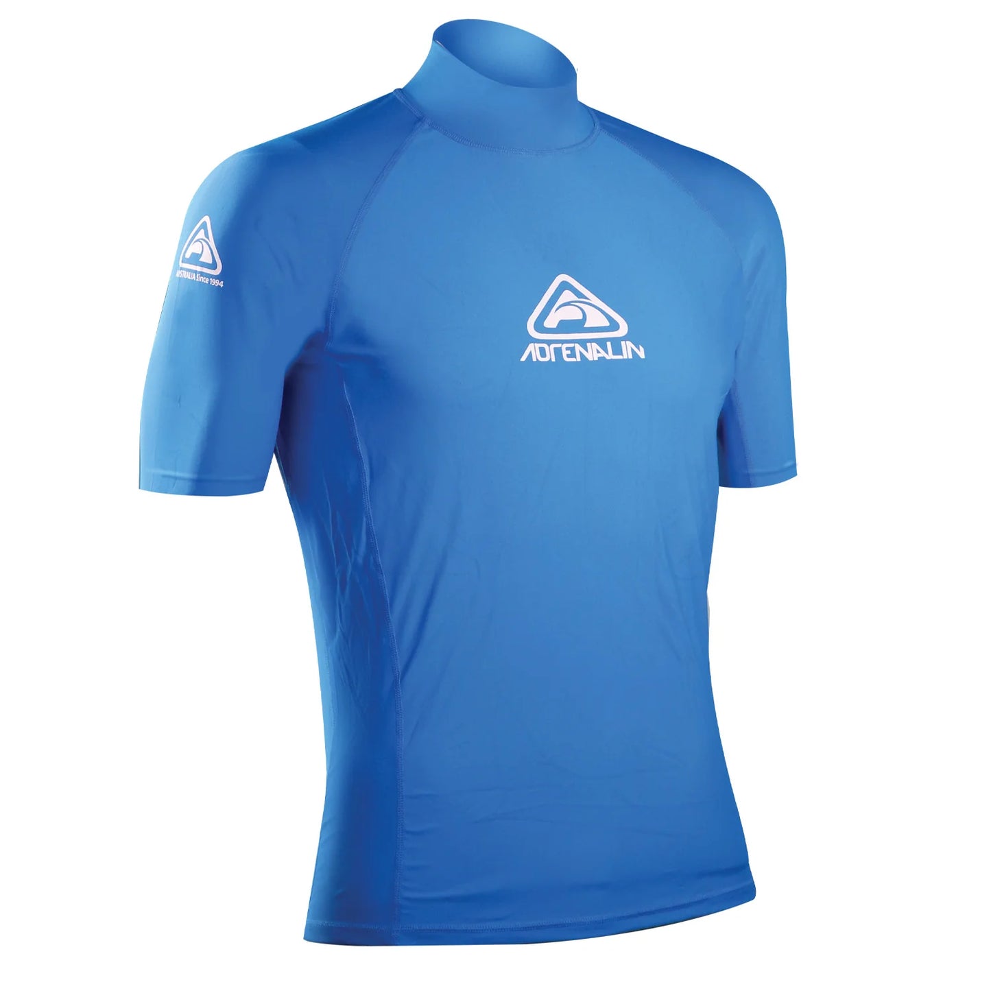 Adrenalin Junior Vivid Short Sleeve Rash Vest 50+UV - Blue