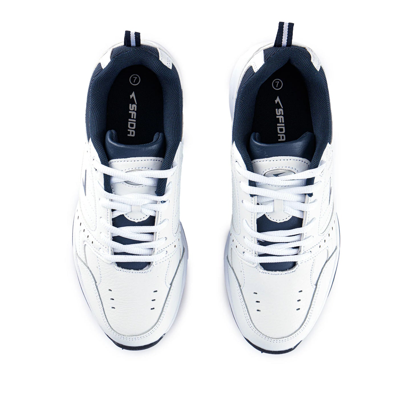 Sfida Defy Senior Leather Cross Trainer - White/Navy