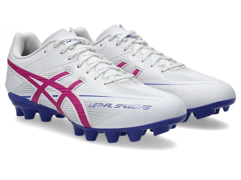 Asics Lethal Speed RS Football Boot - White/Digital Sakura