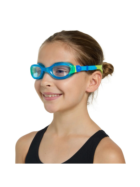 Zoggs Phantom 2.0 Junior  Goggles - Light Blue/Lime - Clear Lense