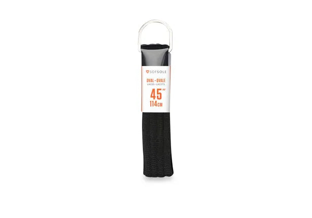 Sofsole Oval Laces - Black 137cm